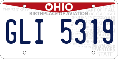 OH license plate GLI5319