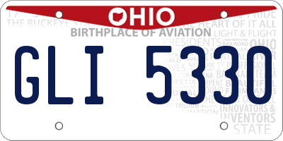 OH license plate GLI5330