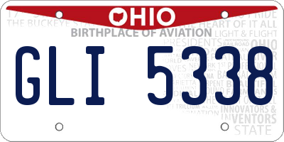 OH license plate GLI5338
