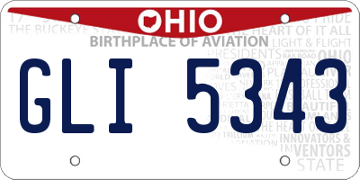 OH license plate GLI5343