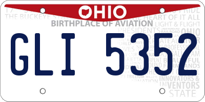 OH license plate GLI5352