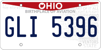 OH license plate GLI5396