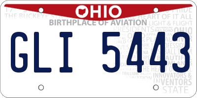 OH license plate GLI5443