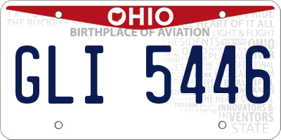 OH license plate GLI5446