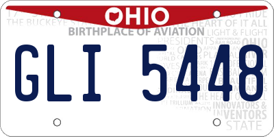OH license plate GLI5448