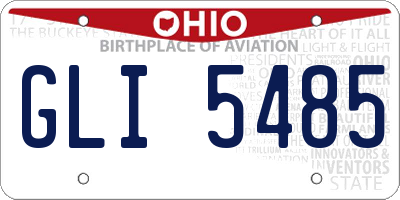 OH license plate GLI5485