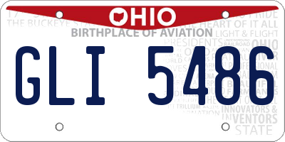 OH license plate GLI5486