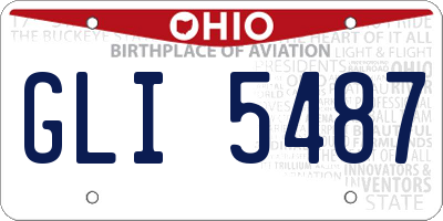 OH license plate GLI5487