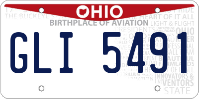 OH license plate GLI5491