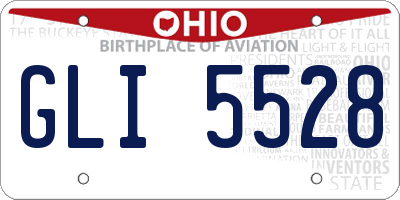 OH license plate GLI5528