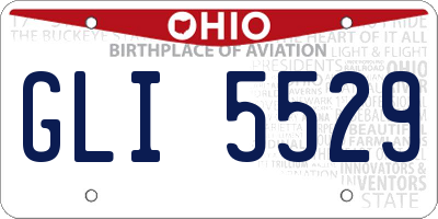 OH license plate GLI5529