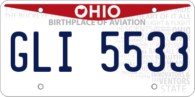 OH license plate GLI5533