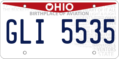 OH license plate GLI5535