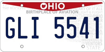 OH license plate GLI5541