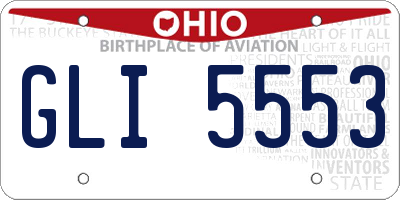 OH license plate GLI5553