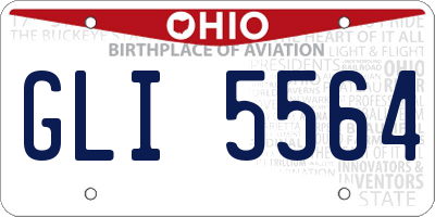 OH license plate GLI5564