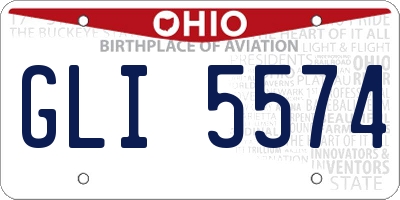OH license plate GLI5574