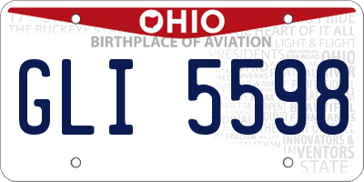 OH license plate GLI5598