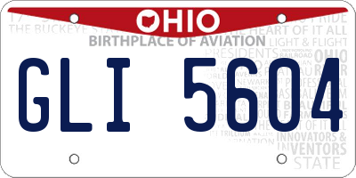 OH license plate GLI5604