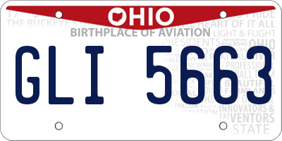 OH license plate GLI5663