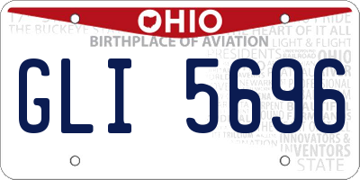 OH license plate GLI5696
