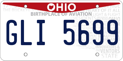 OH license plate GLI5699