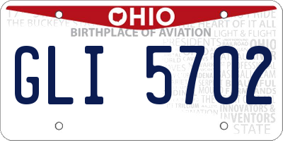 OH license plate GLI5702