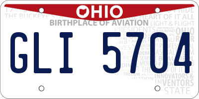 OH license plate GLI5704