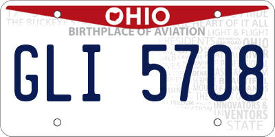 OH license plate GLI5708