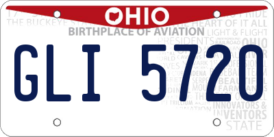 OH license plate GLI5720