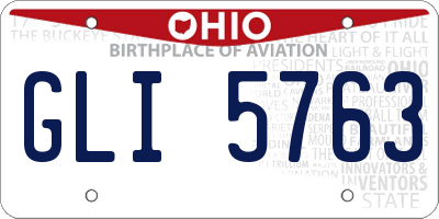 OH license plate GLI5763