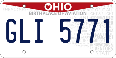 OH license plate GLI5771