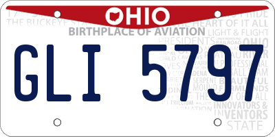 OH license plate GLI5797