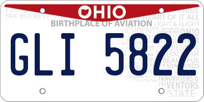 OH license plate GLI5822