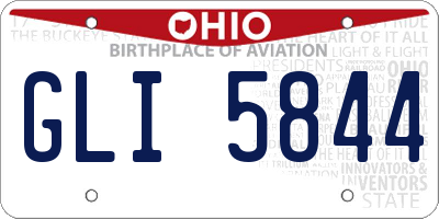 OH license plate GLI5844