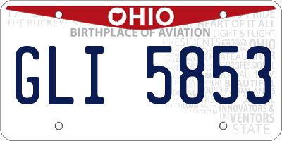 OH license plate GLI5853