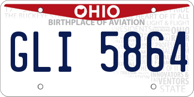 OH license plate GLI5864