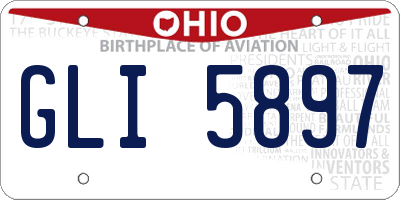 OH license plate GLI5897