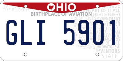 OH license plate GLI5901