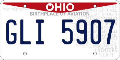 OH license plate GLI5907