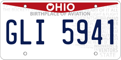 OH license plate GLI5941