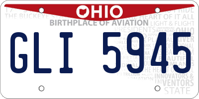 OH license plate GLI5945