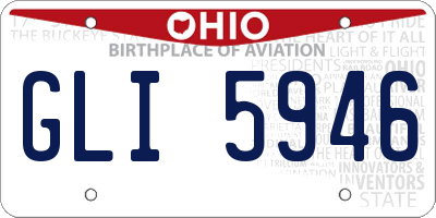 OH license plate GLI5946