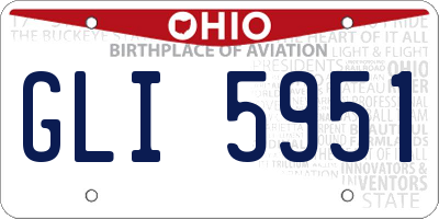 OH license plate GLI5951