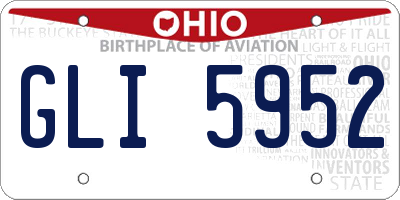 OH license plate GLI5952