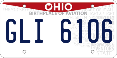 OH license plate GLI6106