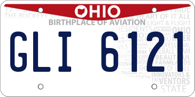 OH license plate GLI6121