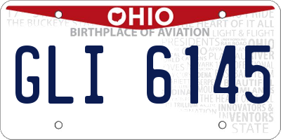 OH license plate GLI6145