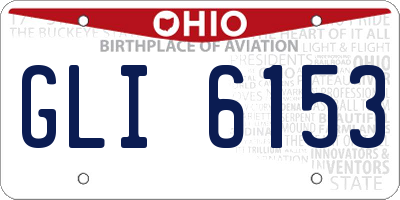 OH license plate GLI6153