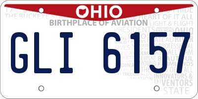 OH license plate GLI6157